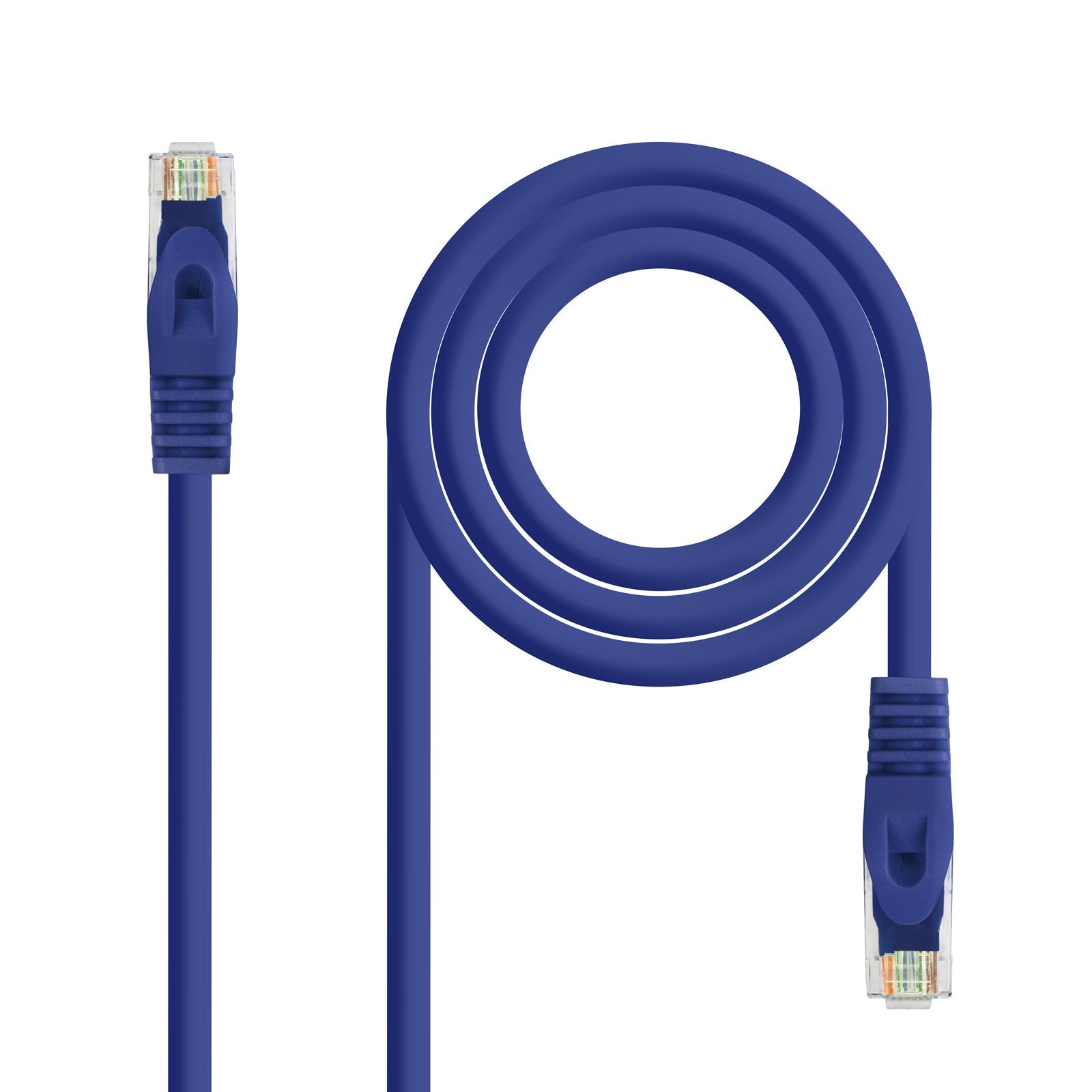 Nanocable Cable De Red Rj45 Lszh Cat.6a Utp Awg24 0.50m - Azul