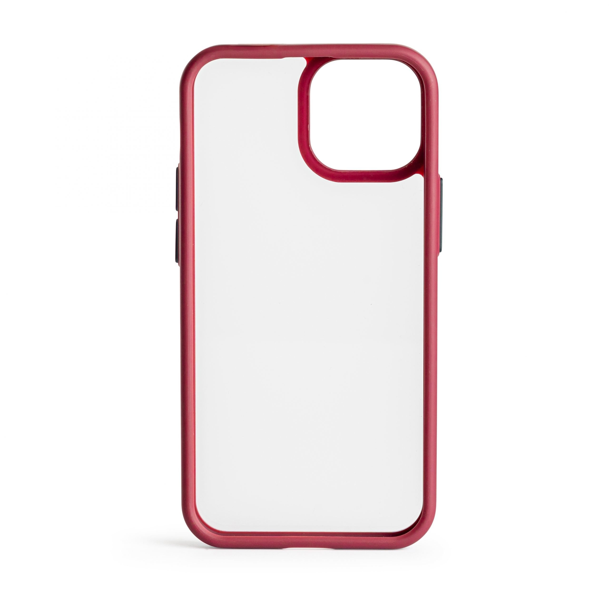 Techair Tapic032 Funda Para Iphone 13 Mini (5.4") Rojo, Transparente