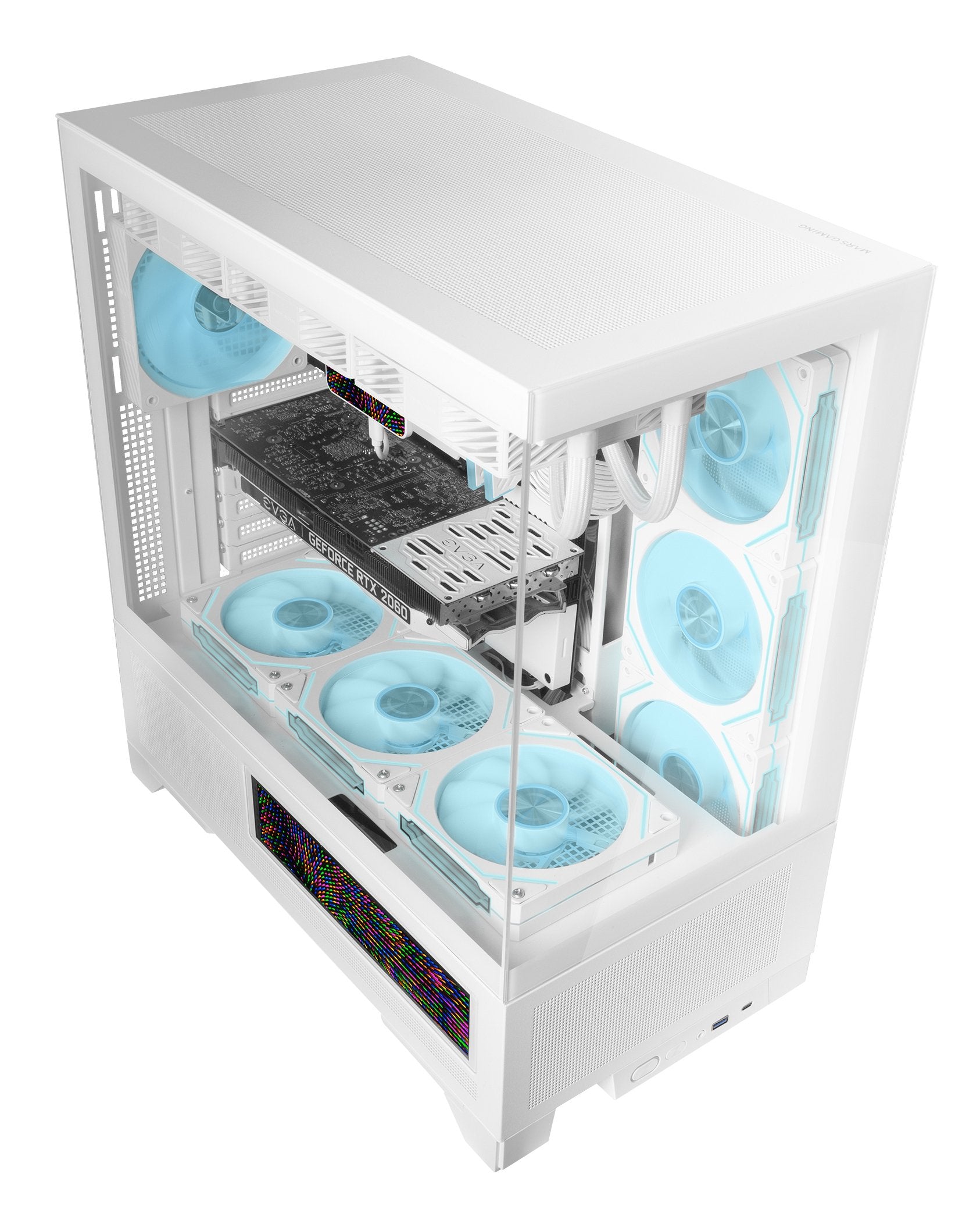 EAN 8435693112563 - Mars Gaming MCLCDXW carcasa de ordenador Midi Tower Blanco imagen 10