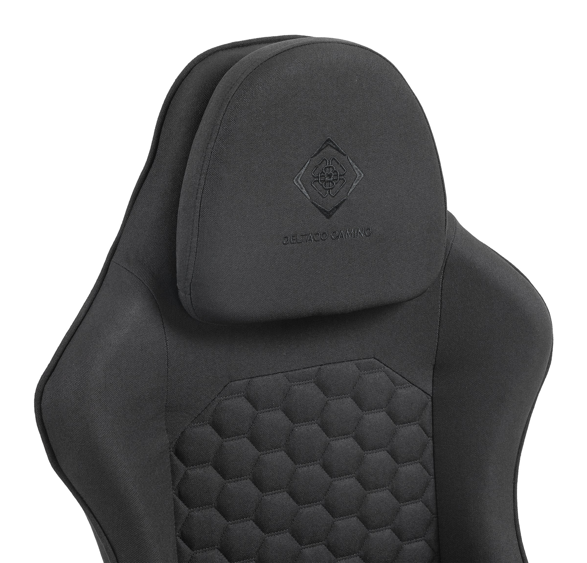 Deltaco Dc130 Gamingstuhl Soft Woven Mesh, Schwarz