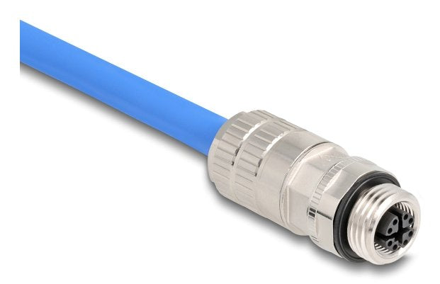 Delock M12 Hembra 8 Pin X-Kodiert Feldkonfektionierbar Cat.6a
