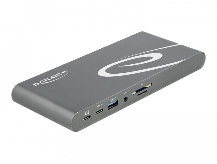 EAN 4043619877720 - DeLOCK 87772 base para portátil y replicador de puertos Alámbrico Thunderbolt 3 Gris imagen 3