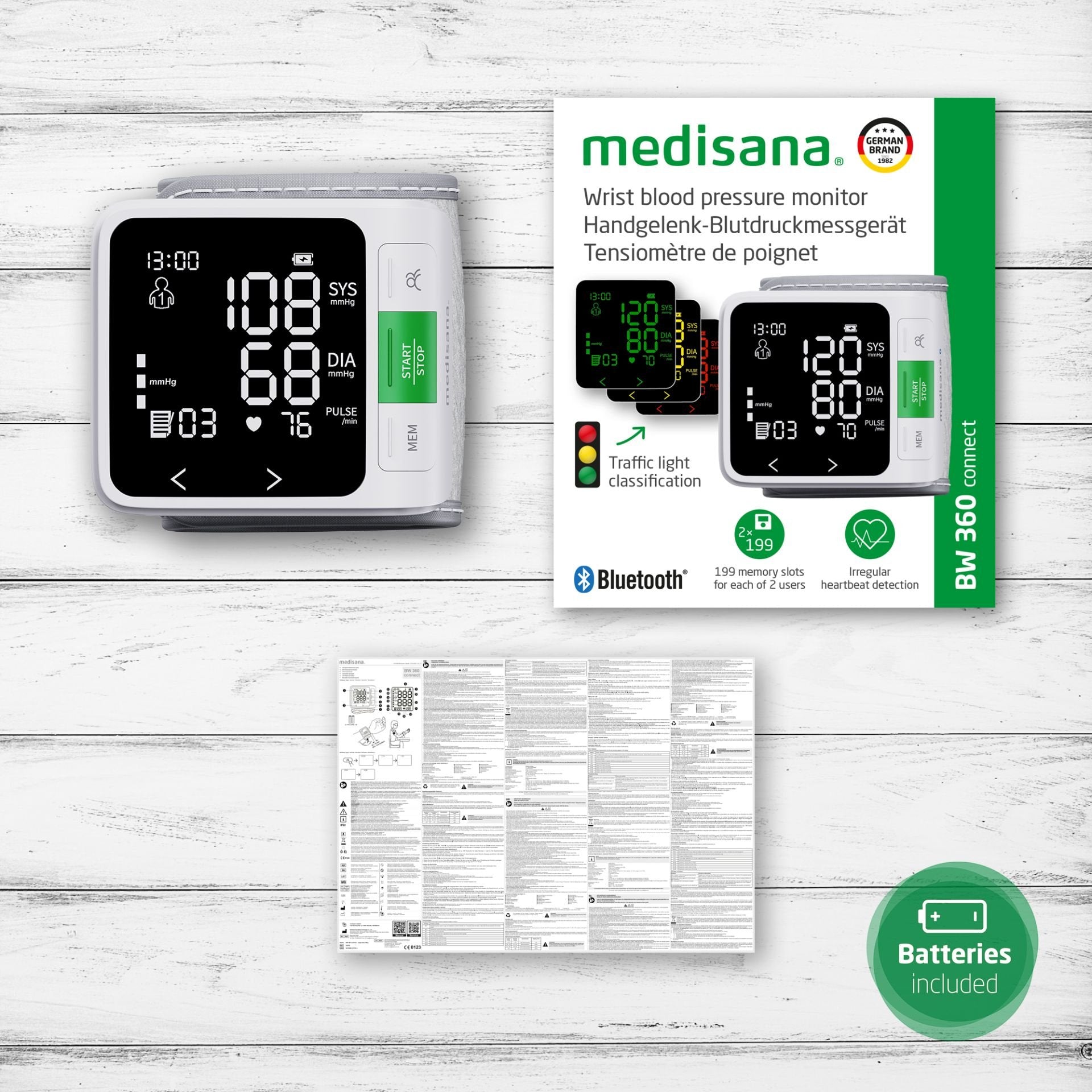 Tensiómetro De Muñeca Medisana Bw 360