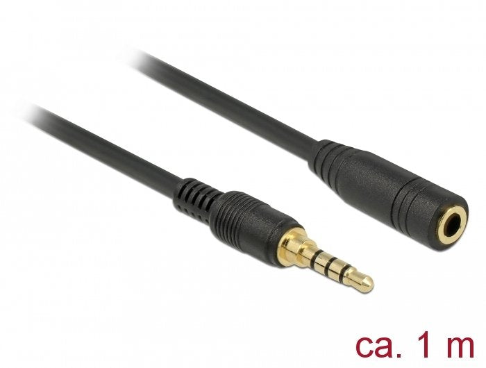 Delock Audioverlängerungscable - 4-Poliger Mini-Stecker (M)