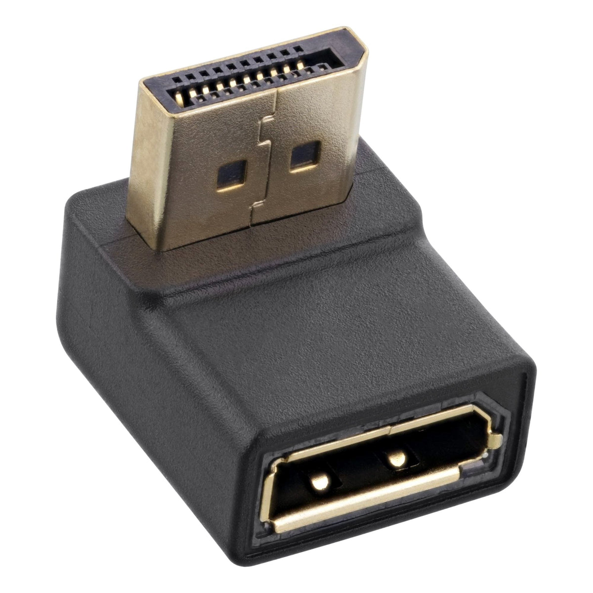 Adaptador Inline Displayport, Displayport Macho/Hembra En Ángulo Hacia Abajo