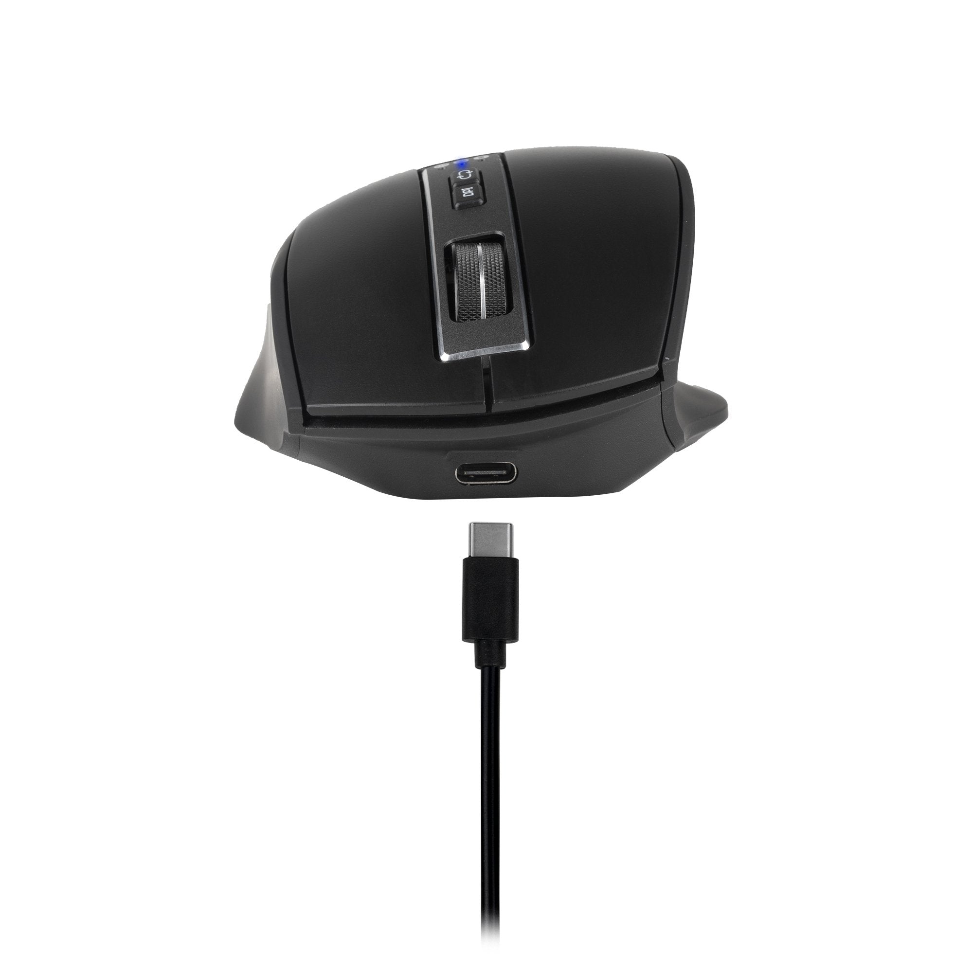 Ratón Ergonómico Inalámbrico Por Bluetooth Ngs Blur-Rb Batería Recargable Hasta 3200 Dpi Negro