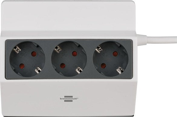 Regleta De Enchufes Brennenstuhl 3 Vías 3m Blanco / Ant