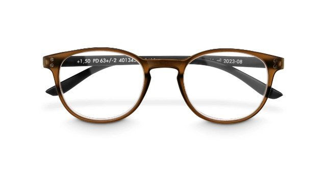 Hama Gafas De Lectura De +3.0 Dioptrias - Montura De Plastico Reciclado - Unisex - Marron