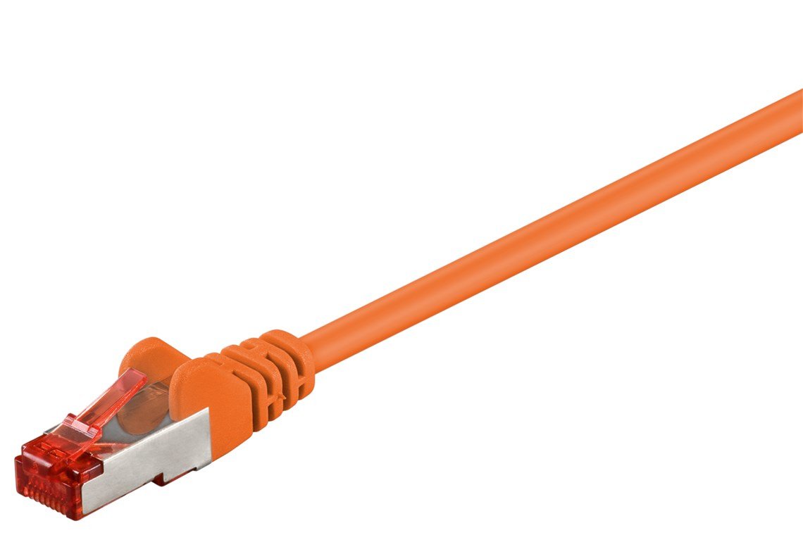 Patch-Kabel Cat6 15,0m Orange  S/Ftp 2xrj45, Lsoh, Cu