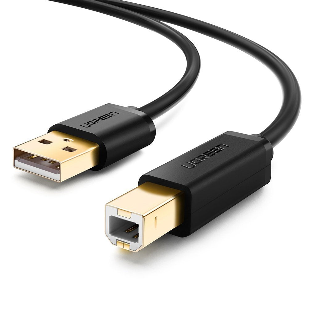 Cable Ugreen Usb 2.0 A / B Para Impresora 3m Baño Oro