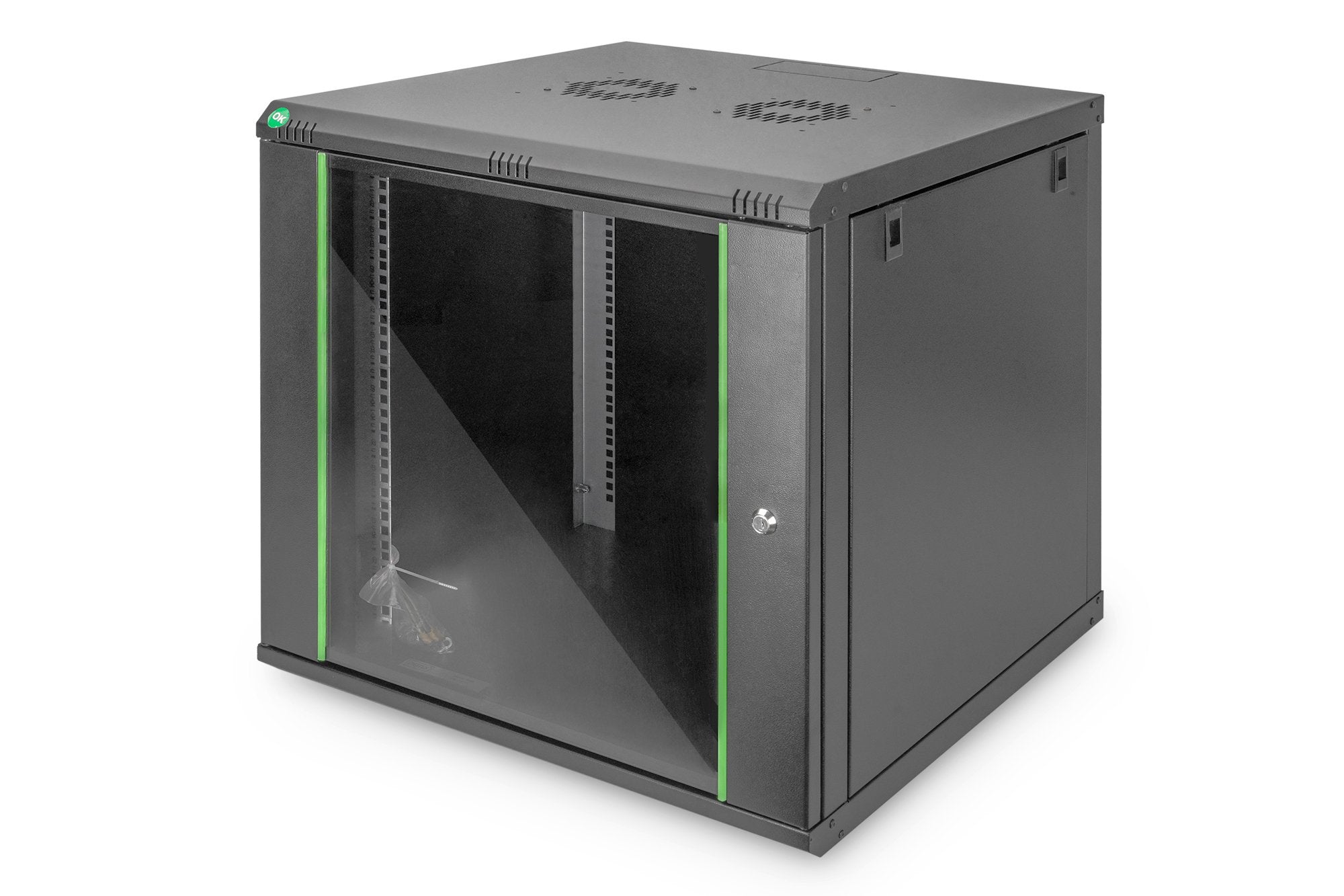 EAN 4016032257806 - Digitus DN-19 09U-6/6-EC-SW armario rack 9U Bastidor de pared Negro imagen 1