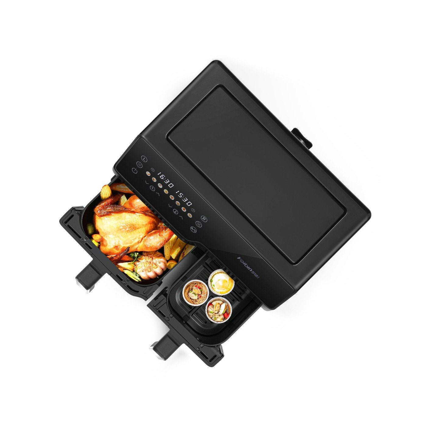 Extralink Home Air Fryer 10l (6l+4l) Eu Sj-1000 2500w