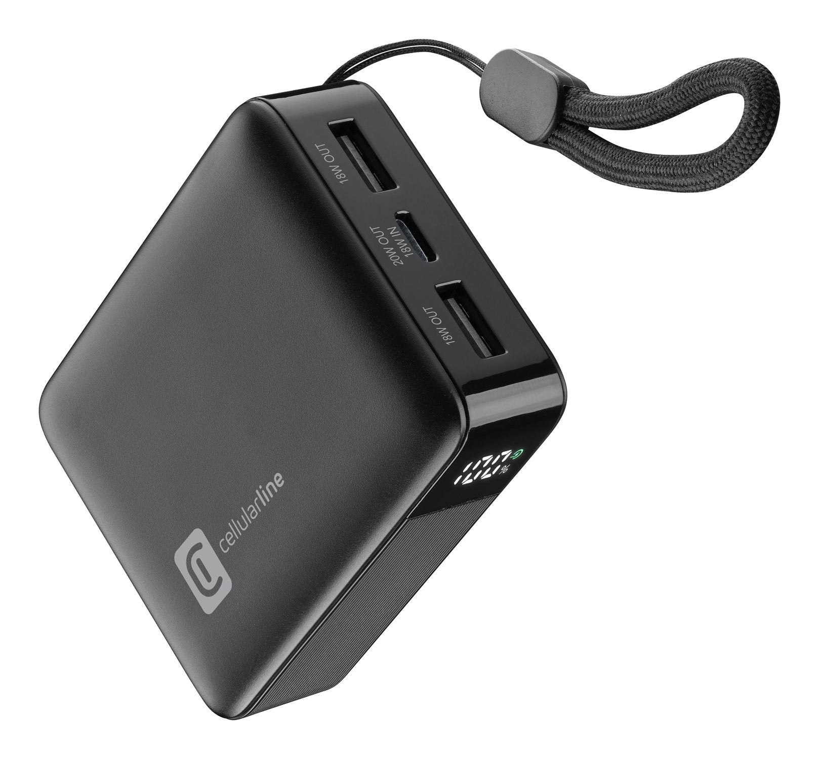 Cellularline Powerbank Telco 10000mah Lcd Fast 20w 2 Usb-C/ 1 Usb-A