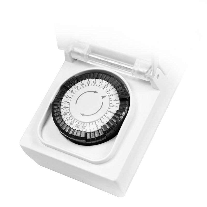 Programador Electrico Cuadrado Analogico Mecanico Ip44 Exterior Logilink Blister 2 Unidades