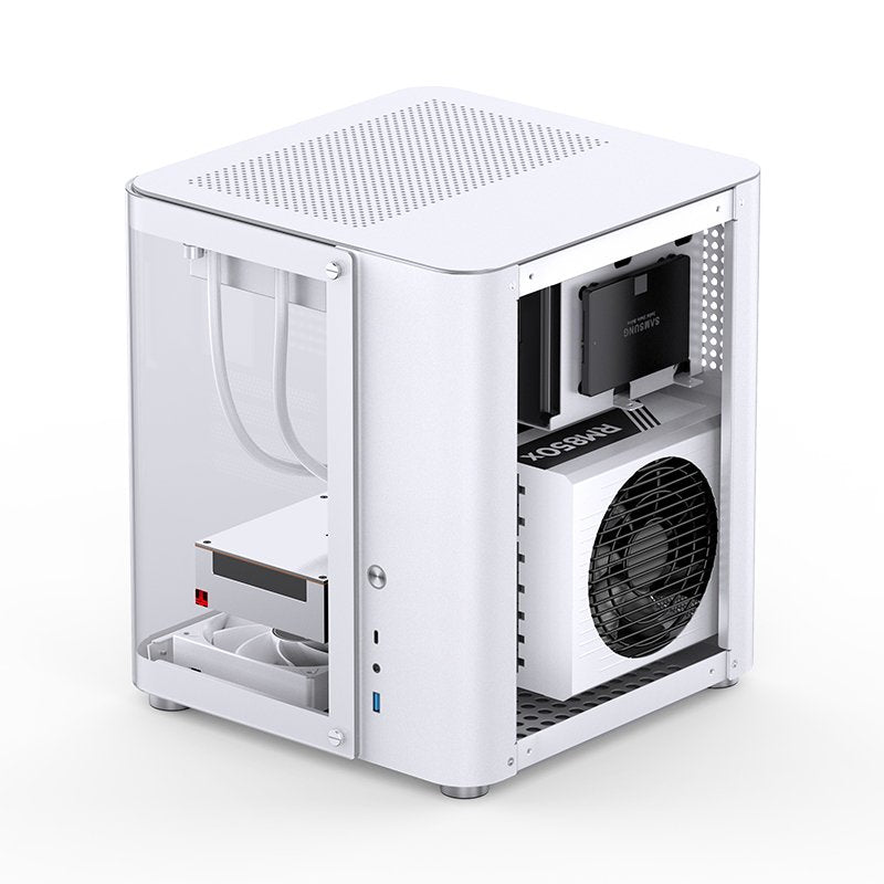 Jonsbo Tk-1 2.0 Micro-Atx Carcasa, Tempered Glass - Blanco
