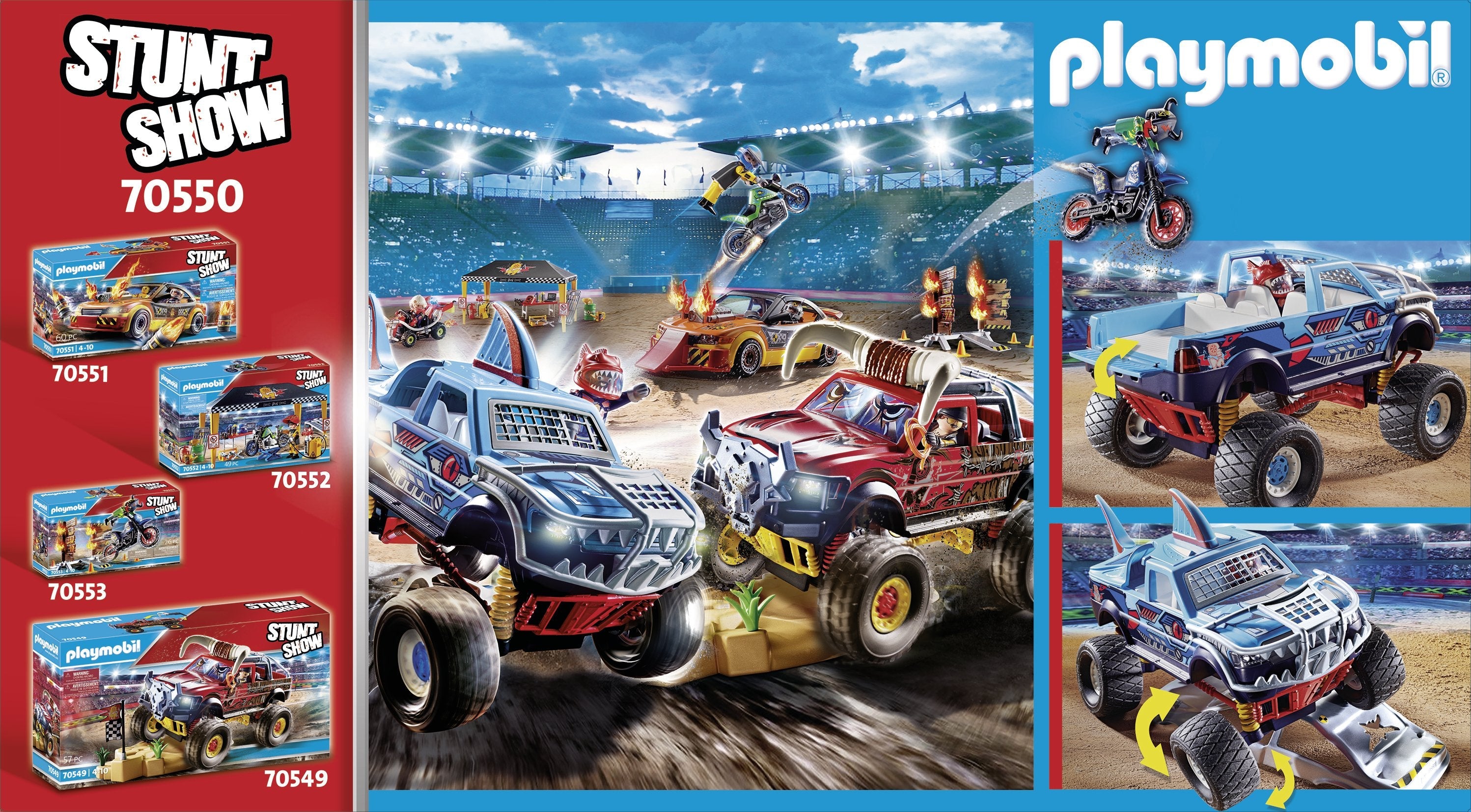 Playmobil 70550 Stunt Show Monster Truck Shark