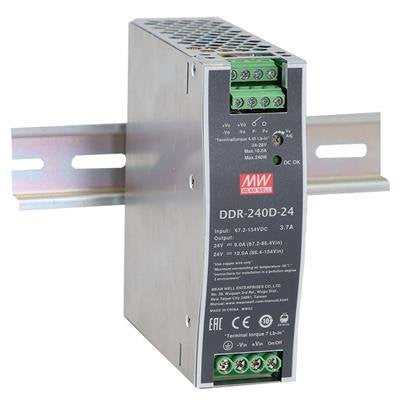Meanwell Ddr-240c-24 Hutschienen-Convertidor Dc/Dc (Din-Rail) 24 V/Dc 10 A 240 W Cantidad Salidas:1 X Contenido 1 Ud. - Fuente De Alimentación