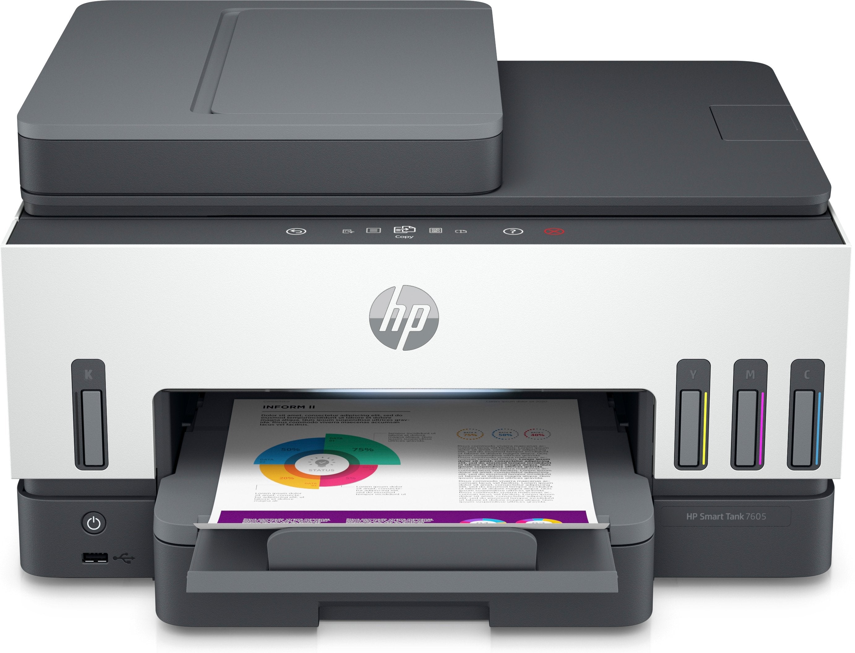 Hp Smart Tank 7605 15/9ppm Mfp Mfp  A4 Usb2.0 Wifi Eth Fax 1200x1200