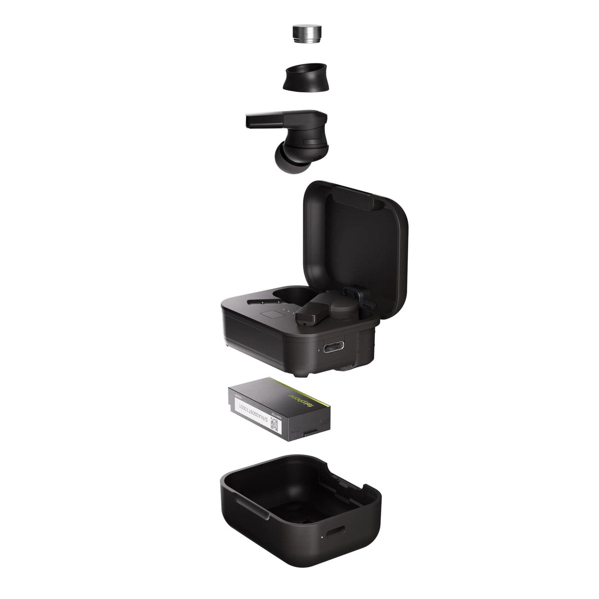 Fairphone Fairbuds 2 (Negro, Bluetooth, Usb-C, Anc, Lossless Audio Support)