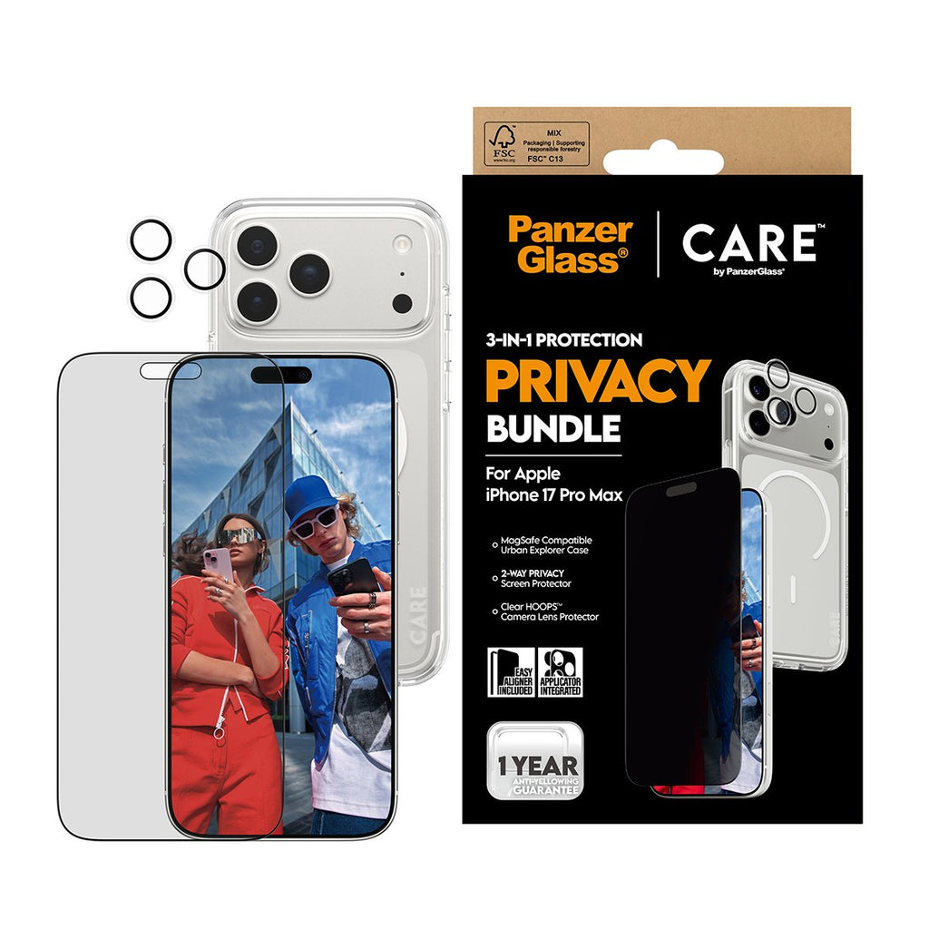 EAN 5715685027444 - PanzerGlass ® | CARE by ® 3-in-1 Flagship Privacy Bundle iPhone 17 Pro Max Protector de pantalla Apple 1 imagen 2