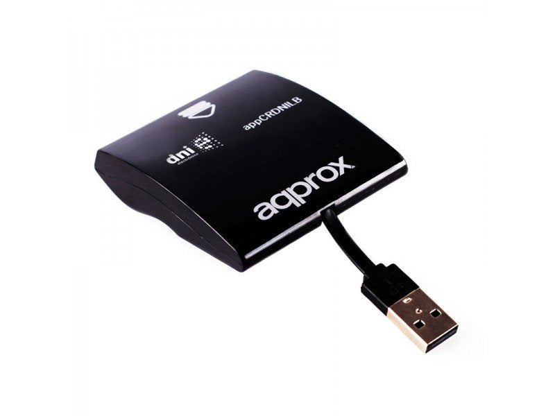 Lector De Tarjetas Externo Approx Dni Electronico (Dnie) Appcrdnilb Negro