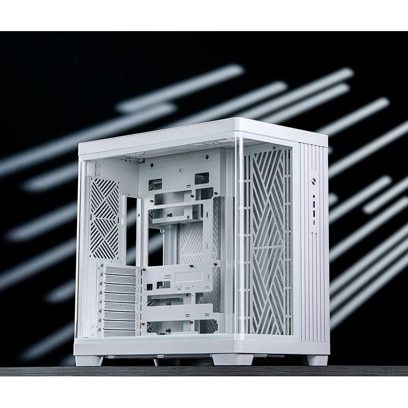 Jonsbo Tk-4 Carcasa, Midi-Tower, Atx, Tempered Glass - Blanco