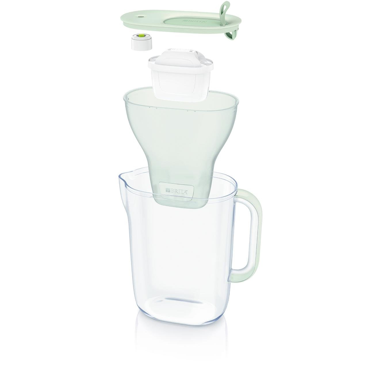 Brita Style Eco 1051367 Filtro De Agua Botella Con Filtro De Agua 2,4 L Verde, Transparente