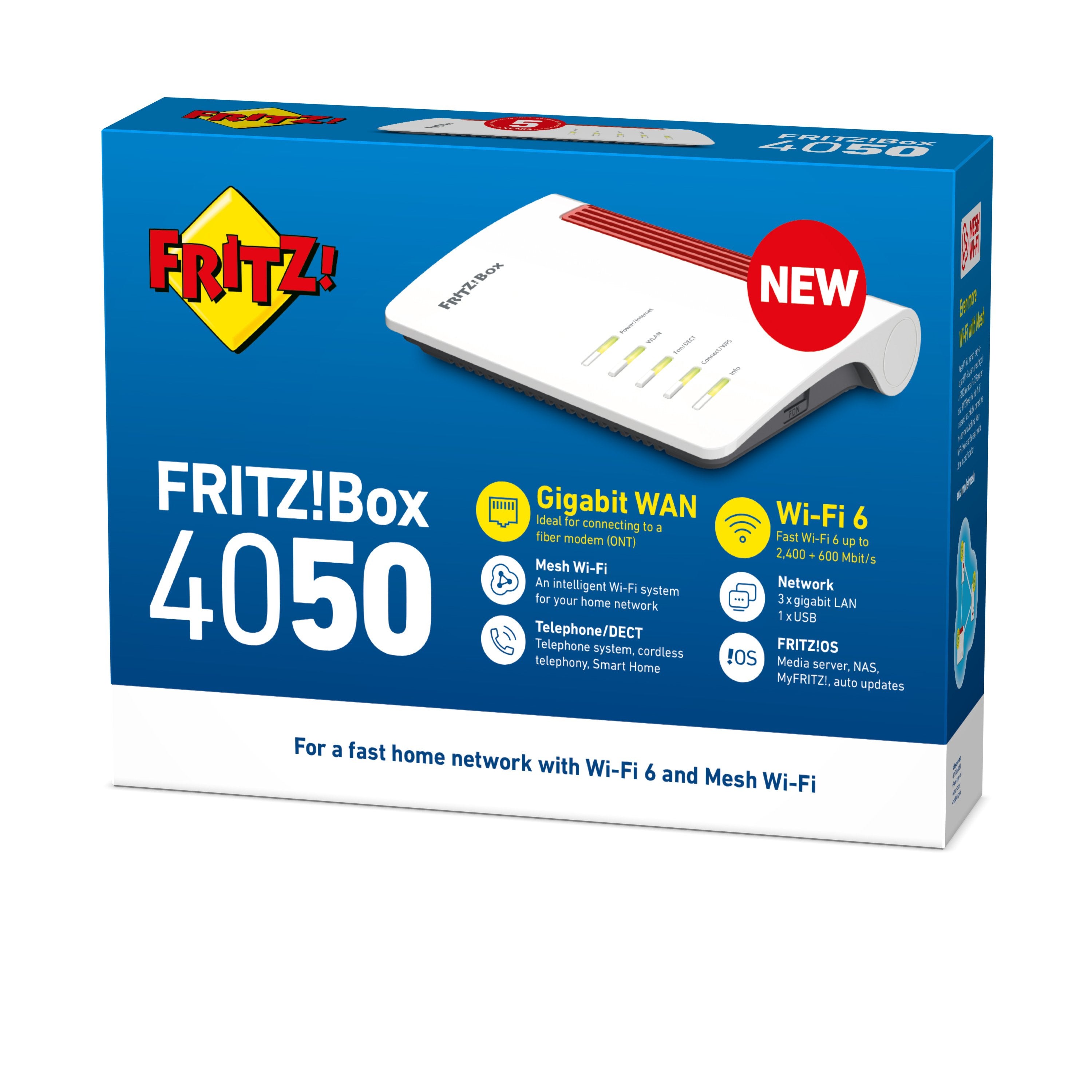 EAN 4023125030673 - Box 4050 International router inalámbrico Doble banda (2,4 GHz / 5 GHz) imagen 4