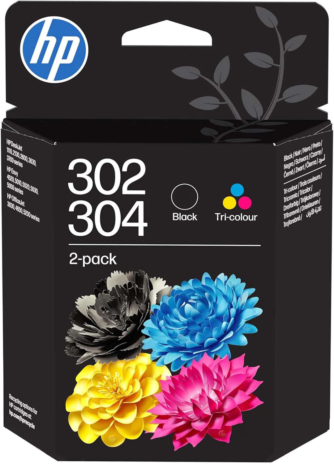 Tinta Original Hp 302 304 Multipack Tricolor Negro - B82l1ae