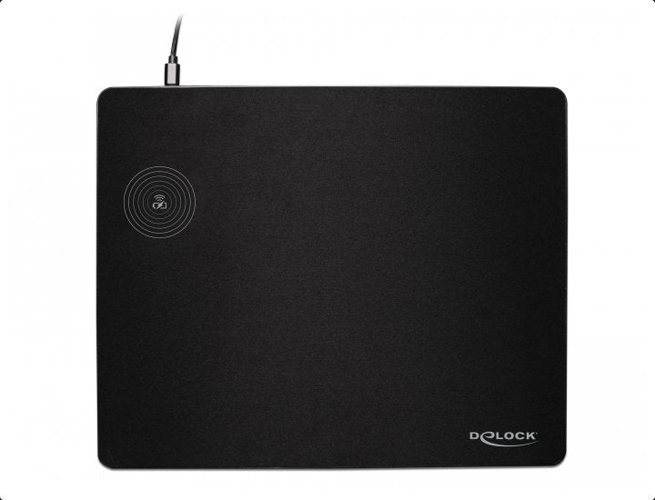 Alfombrilla Delock 12595 Mouse Pad Usb Con Función De Carga Inalámbrica