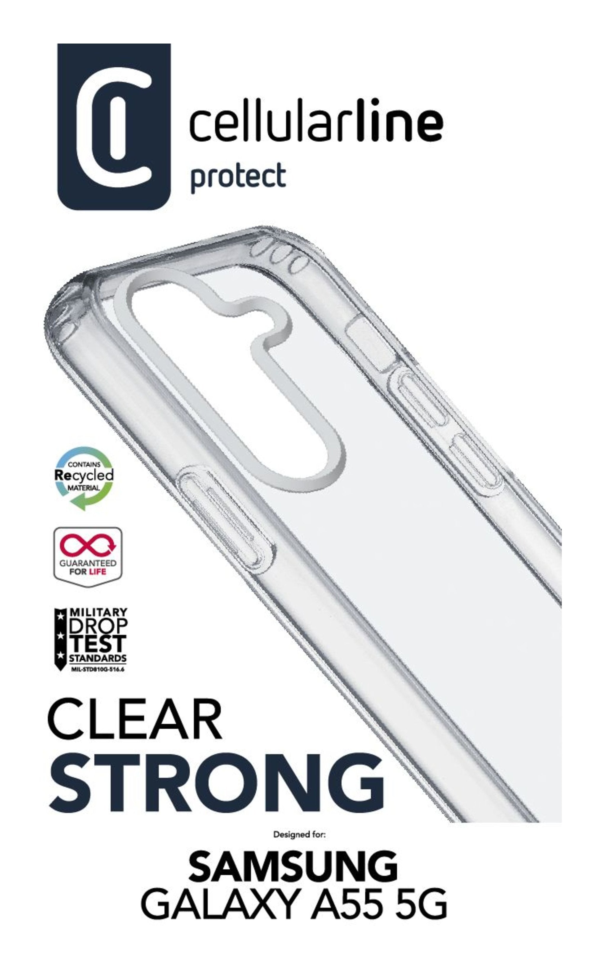 Cellularline Clear Strong Case Galaxy A55 5g