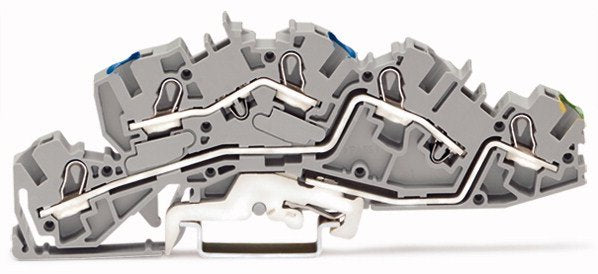 Wago 2005-7646 Installationsetagen- Klemme,N L Pe,Push-In Cage Clamp ,Grau