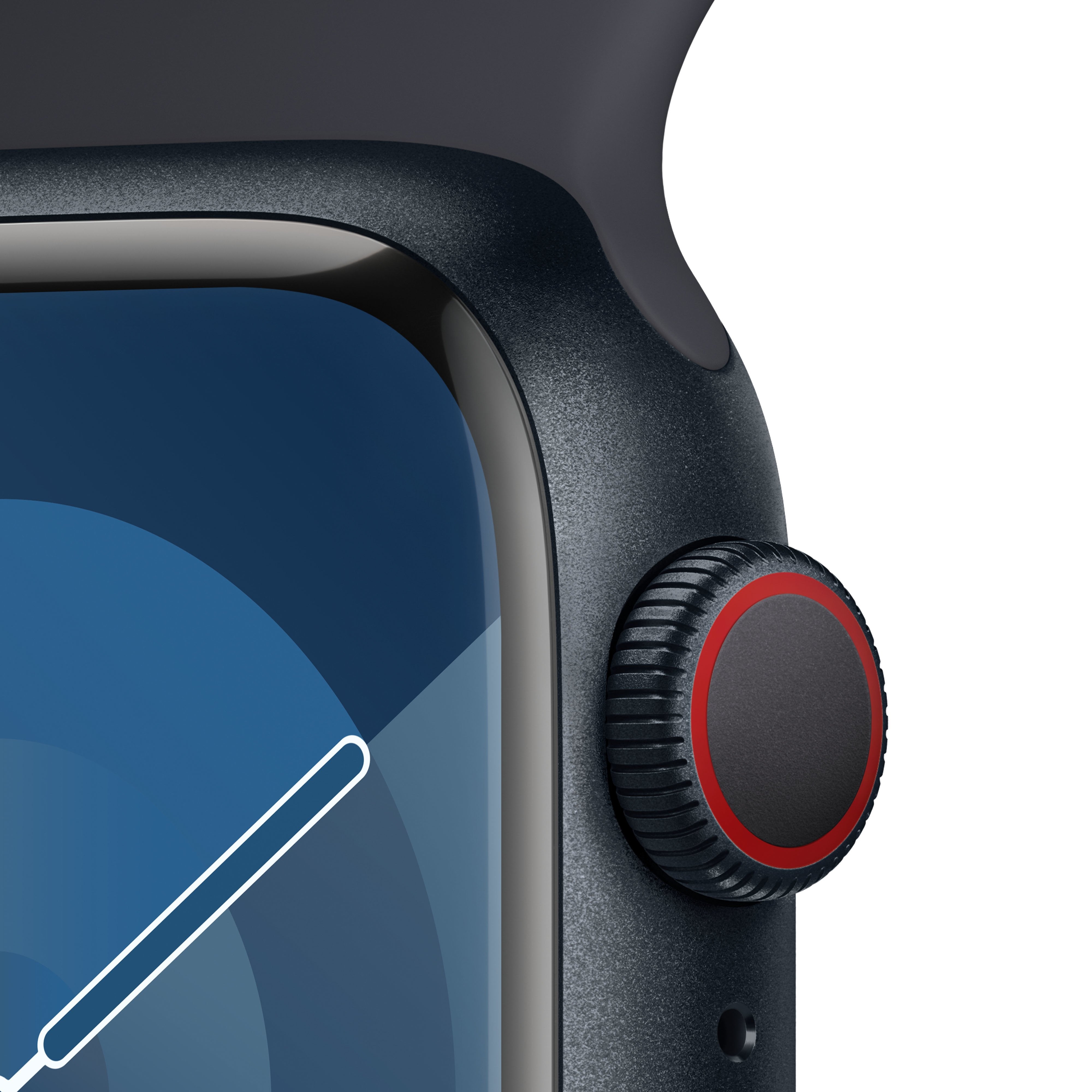 Apple Watch Series 9 Gps Cellular 41mm Caja De Aluminio Medianoche Correa Deportiva Medianoche S M