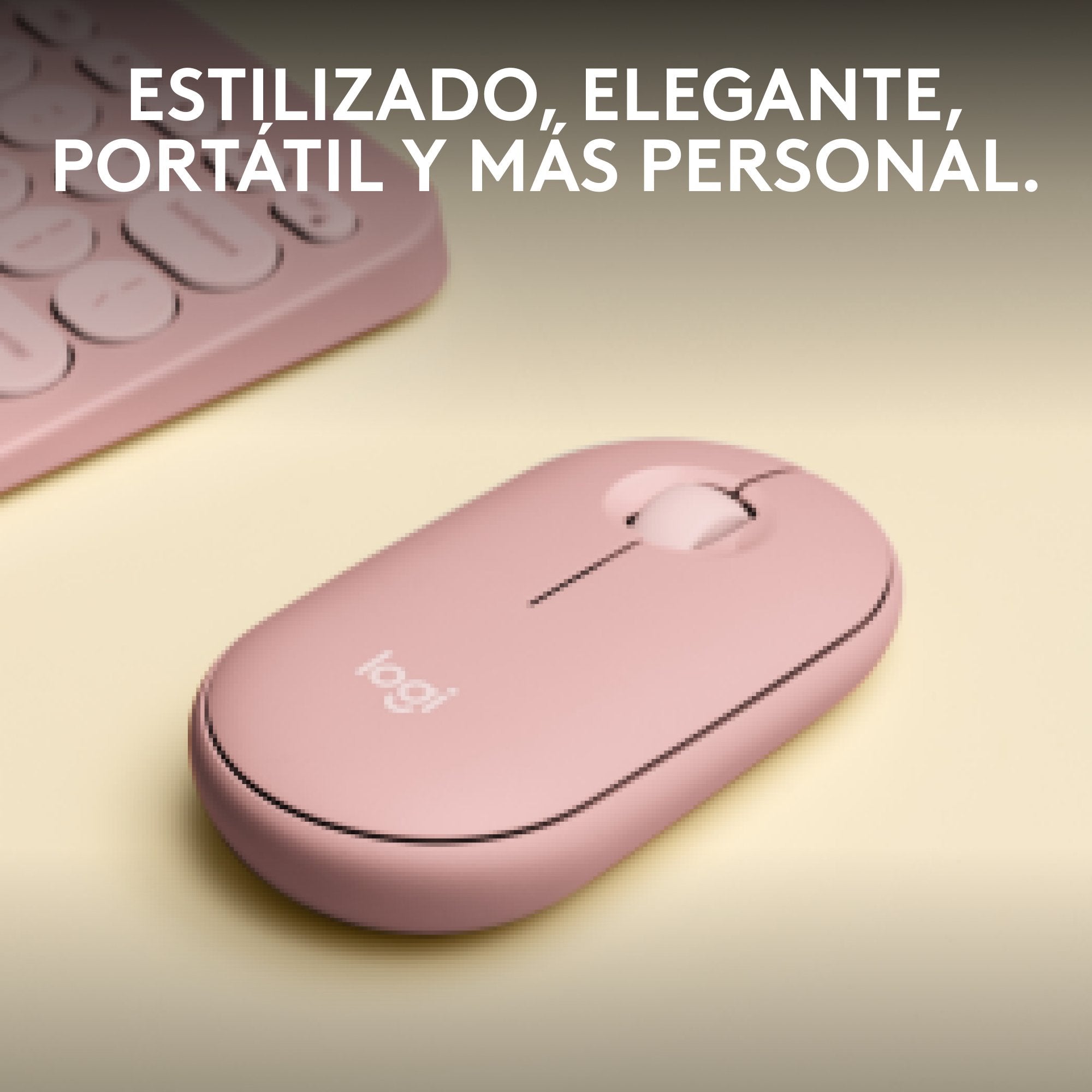 Ratón Logitech Pebble 2 M350s Wireless + Bluetooth Rosa 910-007014