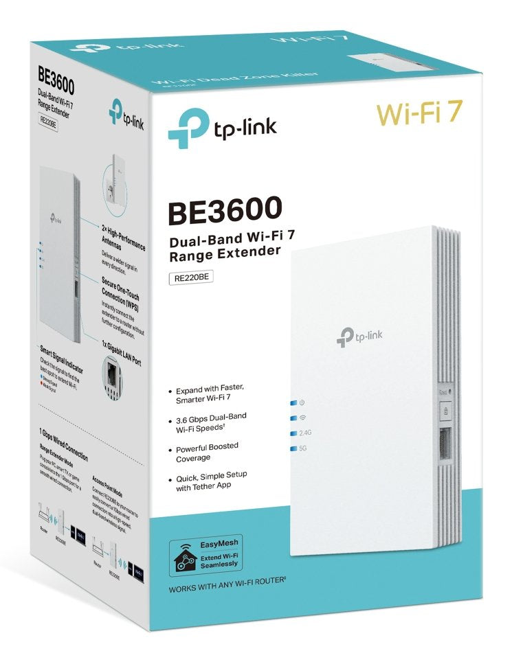 EAN 1210002601221 - TP-Link RE220BE ampliador de red Repetidor de red Blanco 1000 Mbit/s imagen 6