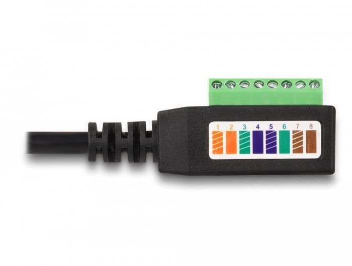Delock Rj45 Cable Cat.5e Buchse Zu Terminalblock Adapter 21,5 Cm