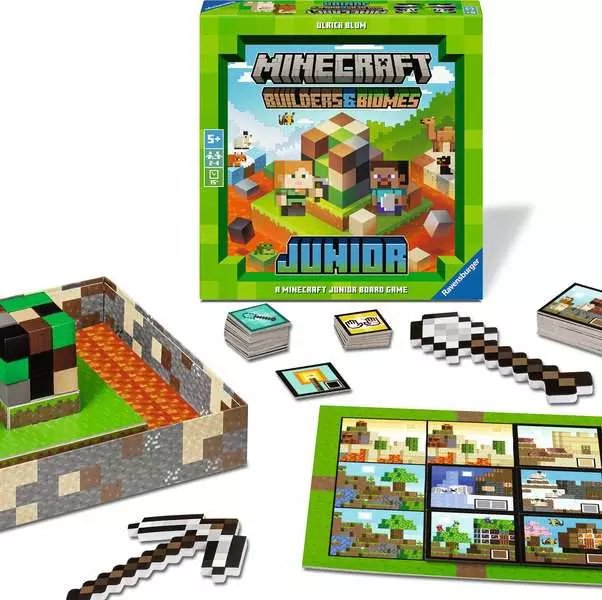 Juego De Mesa Builders &#38; Biomes Junior Minecraft