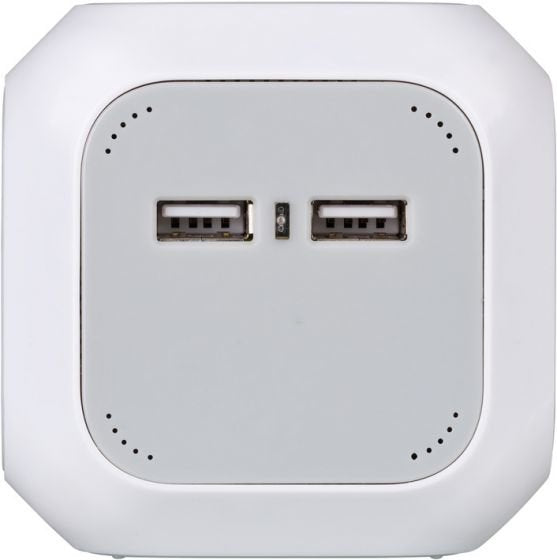 Brennenstuhl 1150100 Base Múltiple 1,4 M 4 Salidas Ac Interior Gris, Blanco