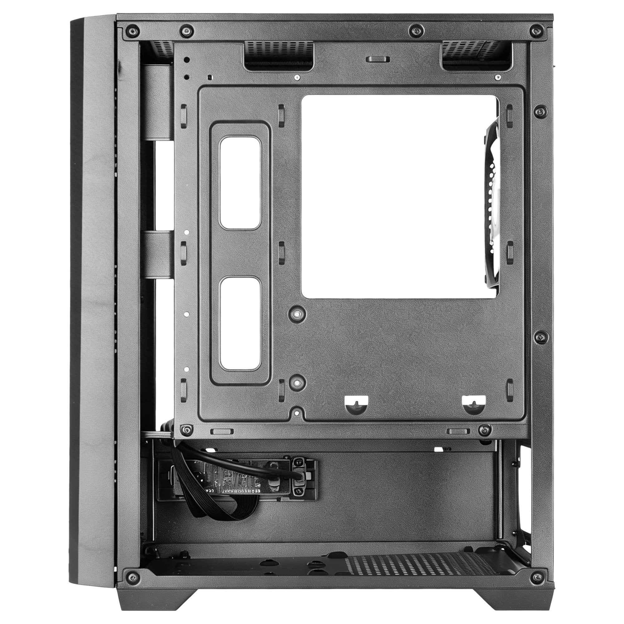 Caja Pc  Microatx Mars Gaming Mc-Vector Gpu Max 282mm Cristal Templado Mesh Argb Usb-C Negra