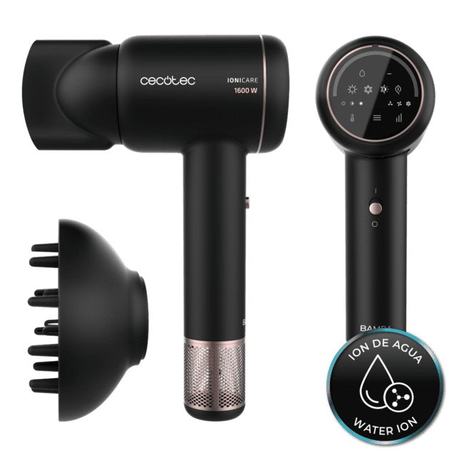 Secador Cecotec Bamba Ionicare Rockstar Ion Touch 1600w Negro