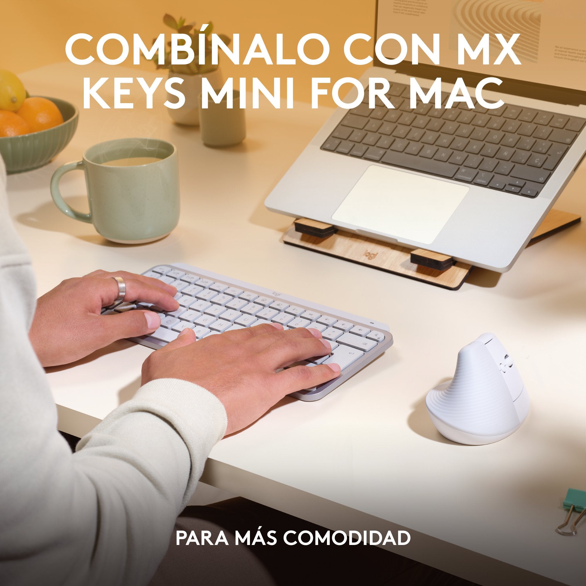 Logitech Lift For Mac Ratón Rf Wireless + Bluetooth Óptico 4000 Dpi
