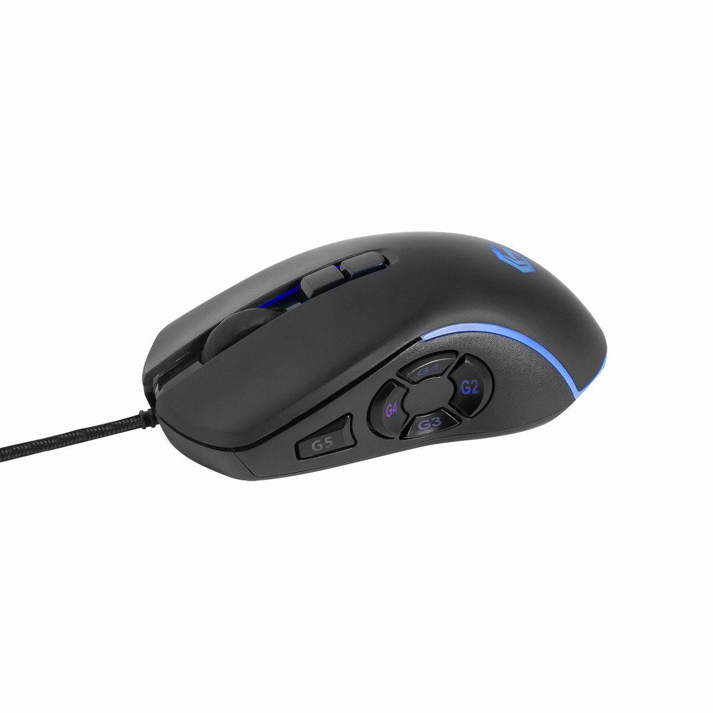 Ratón Gaming Gembird 12 Botones Iluminación Led Negro
