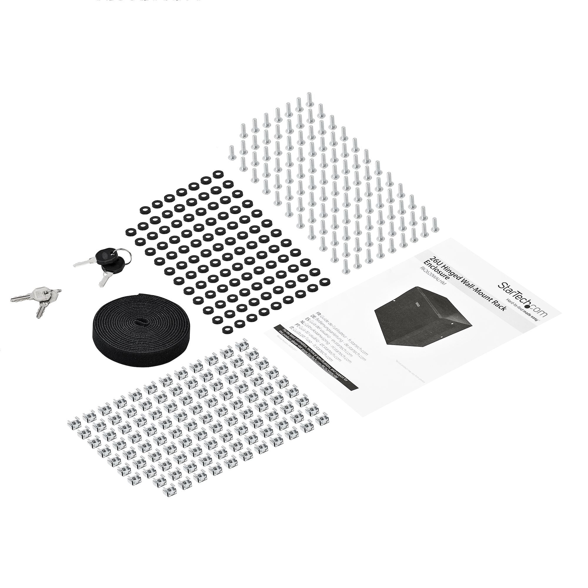 Startech.Com Armario Rack De Servidores Abisagrado De Pared 26u Con 20 Pulgadas De Profundidad