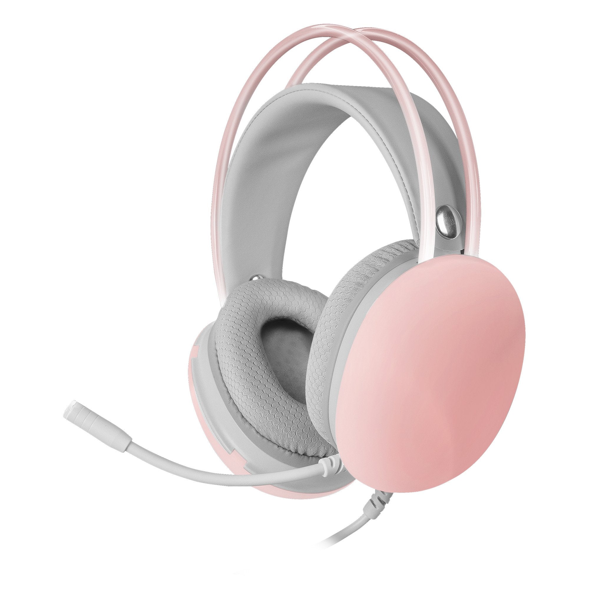 Auriculares Mars Gaming Mh Glow Jack 3.5mm Rgb Rosas