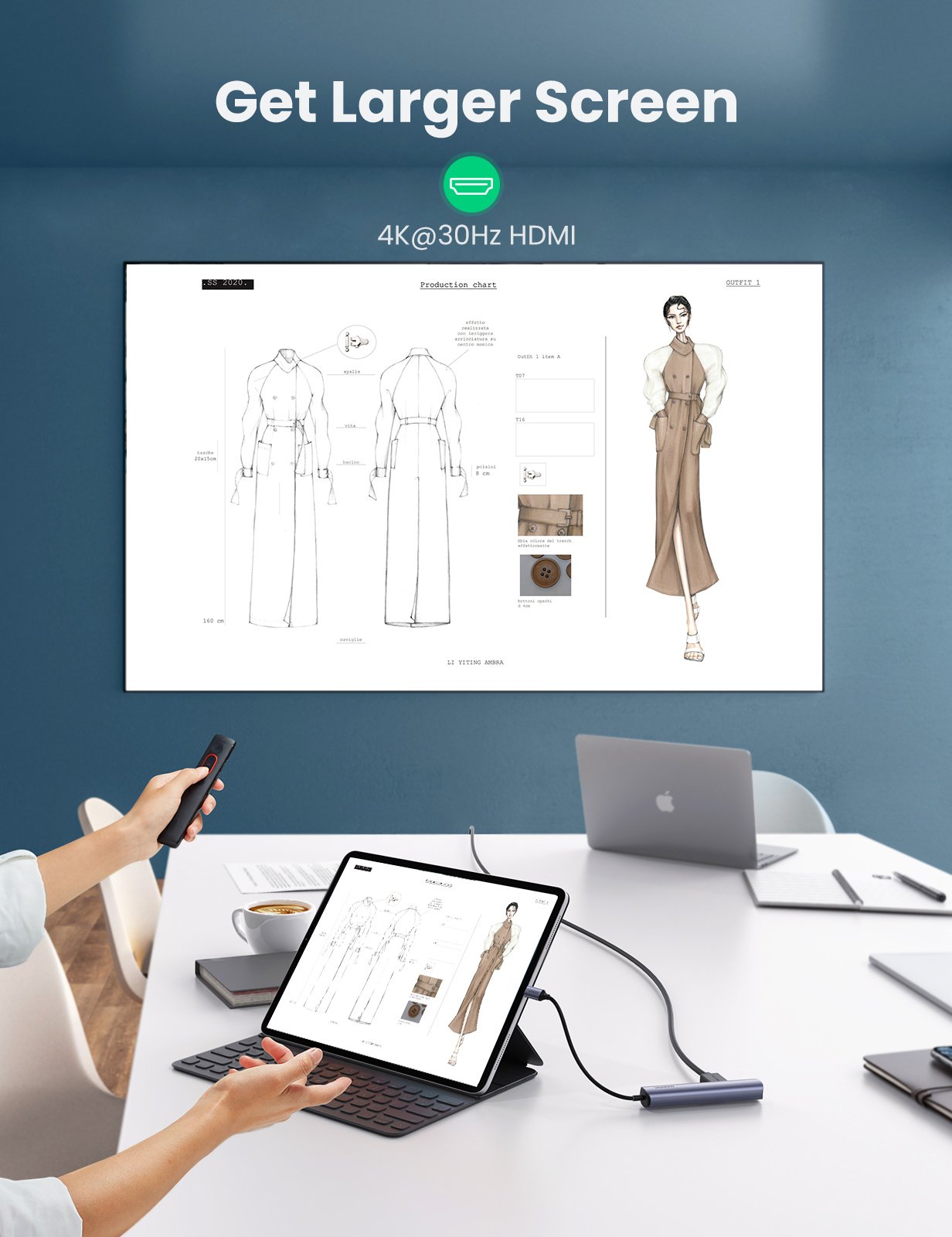 Hub Ugreen 6-In-1 Usb-C