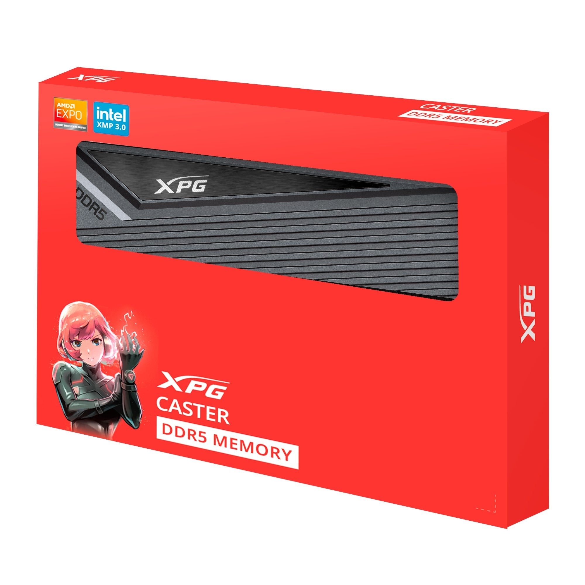 Memoria Adata 32 Gb Ddr4-6000 2x 16 Gb  Ris, Ax5u6000c3016g-Dccagy, Xpg Caster, Intel Xmp Ax5u6000c3016g-Dccagy