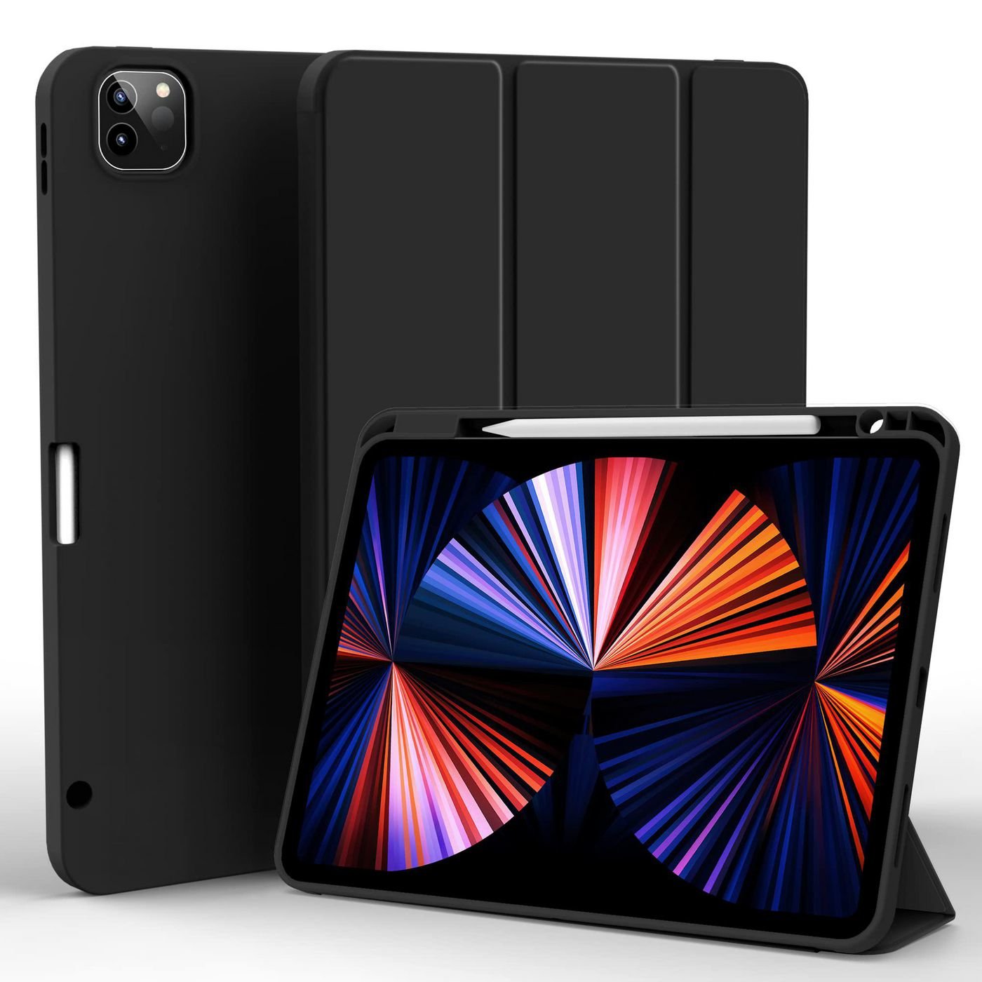 Miami Pencil Case Ipad Pro 11  2024. Black Pu Leather Front
