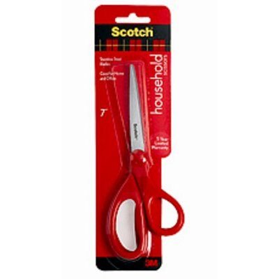Scotch Tijeras Universales 18cm - Acero Inoxidable - Mango Ergonomico - Rojo