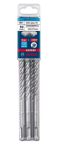 Bosch Professional Expert  Sds-Plus-7x, Ø 10 Mm, 10 Piezas Longitud Útil 150 Mm 2608900171