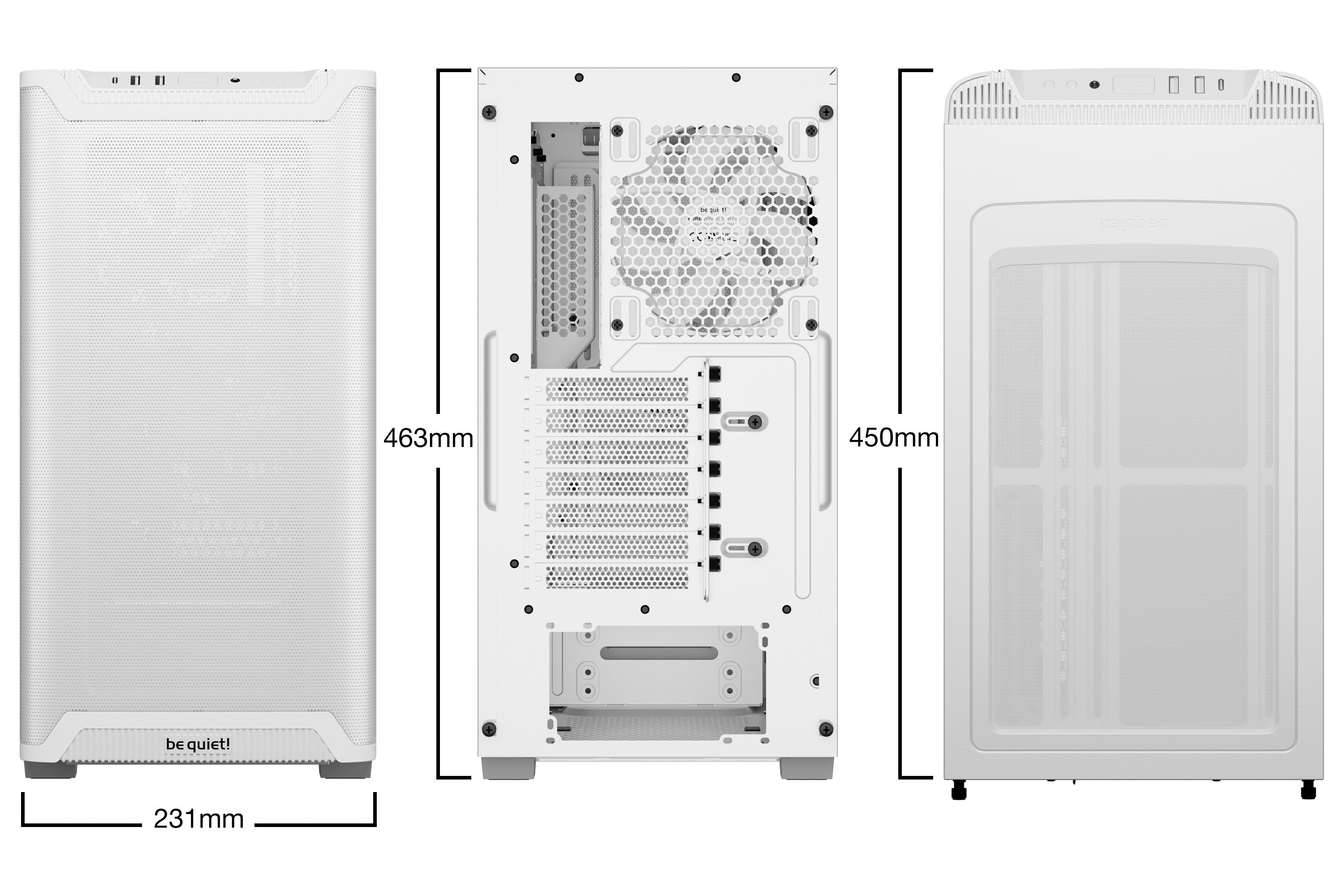 EAN 4260052191811 - be quiet! PURE BASE 501 Airflow White Midi Tower Blanco imagen 2